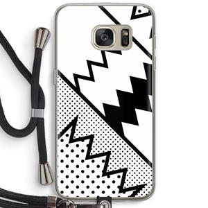 CaseCompany Pop Art #5: Samsung Galaxy S7 Transparant Hoesje met koord