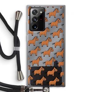 CaseCompany Pony: Samsung Galaxy Note 20 Ultra / Note 20 Ultra 5G Transparant Hoesje met koord