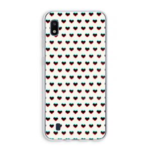 CaseCompany Hartjes: Samsung Galaxy A10 Transparant Hoesje
