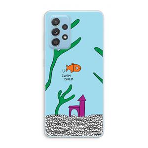 CaseCompany Aquarium: Samsung Galaxy A73 Transparant Hoesje