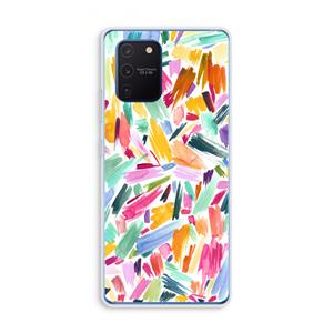 CaseCompany Watercolor Brushstrokes: Samsung Galaxy Note 10 Lite Transparant Hoesje