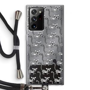 CaseCompany Makis: Samsung Galaxy Note 20 Ultra / Note 20 Ultra 5G Transparant Hoesje met koord