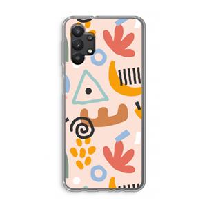 CaseCompany Abstract: Samsung Galaxy A32 5G Transparant Hoesje