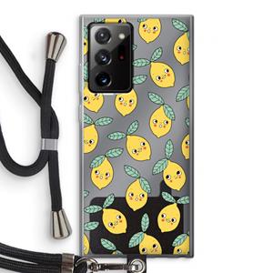 CaseCompany Citroenen: Samsung Galaxy Note 20 Ultra / Note 20 Ultra 5G Transparant Hoesje met koord
