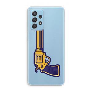 CaseCompany Pew Pew Pew: Samsung Galaxy A73 Transparant Hoesje
