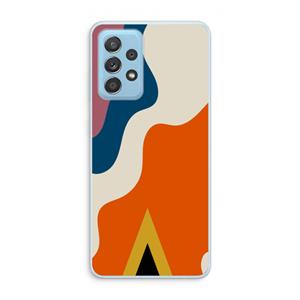 CaseCompany Noor A: Samsung Galaxy A73 Transparant Hoesje