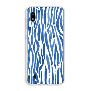 CaseCompany Blauwe nerven: Samsung Galaxy A10 Transparant Hoesje