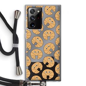 CaseCompany Croissant: Samsung Galaxy Note 20 Ultra / Note 20 Ultra 5G Transparant Hoesje met koord