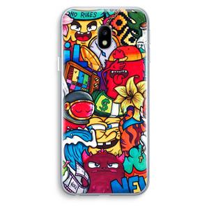 CaseCompany No Rules: Samsung Galaxy J3 (2017) Transparant Hoesje