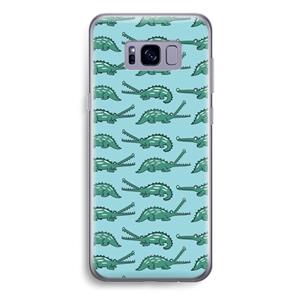 CaseCompany Kroko: Samsung Galaxy S8 Plus Transparant Hoesje