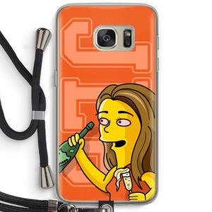 CaseCompany Jamie Lee Simpson: Samsung Galaxy S7 Transparant Hoesje met koord