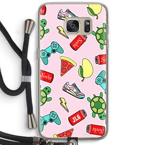 CaseCompany Things Jamie Loves: Samsung Galaxy S7 Transparant Hoesje met koord