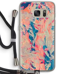 CaseCompany Alone: Samsung Galaxy S7 Transparant Hoesje met koord