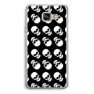 CaseCompany Musketon Skulls: Samsung Galaxy A5 (2016) Transparant Hoesje