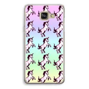 CaseCompany Musketon Unicorn: Samsung Galaxy A5 (2016) Transparant Hoesje