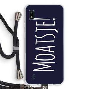 CaseCompany Moatsje!: Samsung Galaxy A10 Transparant Hoesje met koord