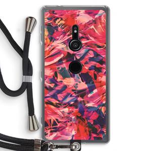 CaseCompany California: Sony Xperia XZ2 Transparant Hoesje met koord