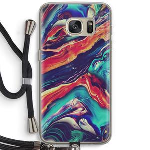 CaseCompany Chameleon Sun: Samsung Galaxy S7 Transparant Hoesje met koord