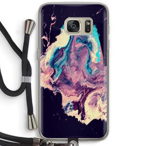 CaseCompany Cosmic Silence: Samsung Galaxy S7 Transparant Hoesje met koord
