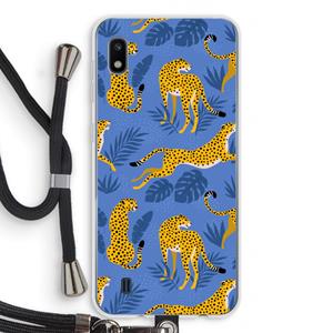 CaseCompany Luipaard: Samsung Galaxy A10 Transparant Hoesje met koord