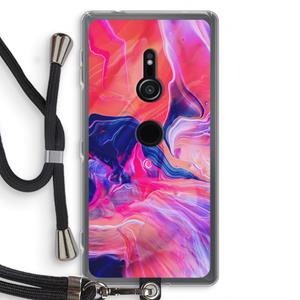CaseCompany Earth And Ocean: Sony Xperia XZ2 Transparant Hoesje met koord