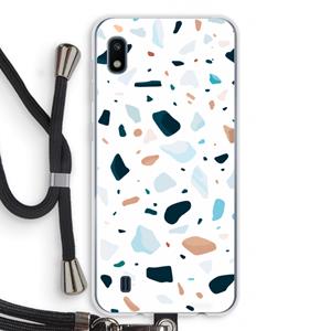 CaseCompany Terrazzo N°13: Samsung Galaxy A10 Transparant Hoesje met koord