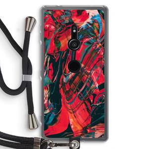 CaseCompany Endless Descent: Sony Xperia XZ2 Transparant Hoesje met koord