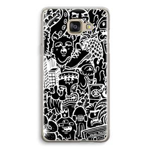CaseCompany Vexx Black Mixtape: Samsung Galaxy A5 (2016) Transparant Hoesje