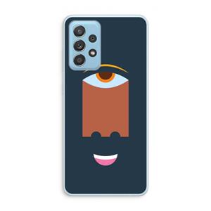 CaseCompany Mono M: Samsung Galaxy A73 Transparant Hoesje