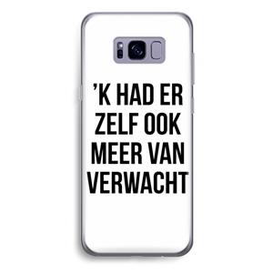 CaseCompany Meer verwacht: Samsung Galaxy S8 Plus Transparant Hoesje