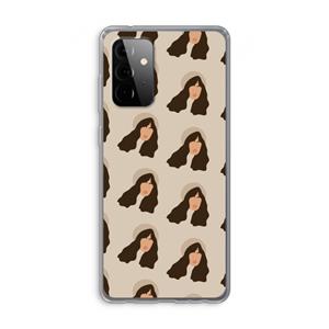 CaseCompany Bonjour mon amour: Samsung Galaxy A72 Transparant Hoesje