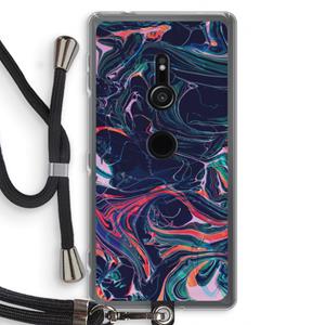 CaseCompany Light Years Beyond: Sony Xperia XZ2 Transparant Hoesje met koord