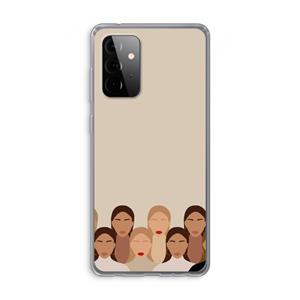 CaseCompany Girls girls girls: Samsung Galaxy A72 Transparant Hoesje