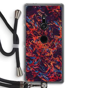 CaseCompany Lucifer: Sony Xperia XZ2 Transparant Hoesje met koord