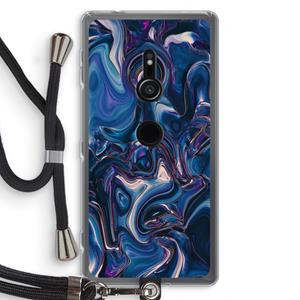 CaseCompany Mirrored Mirage: Sony Xperia XZ2 Transparant Hoesje met koord