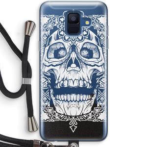 CaseCompany Seek & Destroy: Samsung Galaxy A6 (2018) Transparant Hoesje met koord