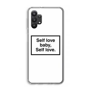 CaseCompany Self love: Samsung Galaxy A32 5G Transparant Hoesje
