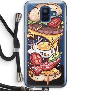CaseCompany Diet Coke Please: Samsung Galaxy A6 (2018) Transparant Hoesje met koord