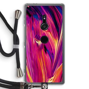 CaseCompany Phoenix: Sony Xperia XZ2 Transparant Hoesje met koord