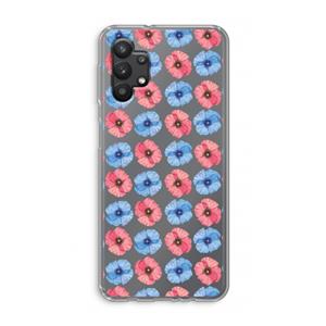 CaseCompany Klaproosjes: Samsung Galaxy A32 5G Transparant Hoesje