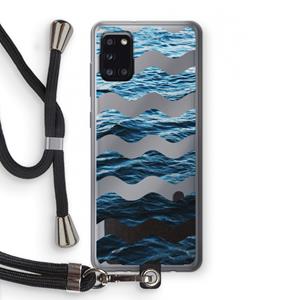 CaseCompany Oceaan: Samsung Galaxy A31 Transparant Hoesje met koord