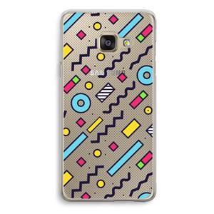 CaseCompany 8-bit N°8: Samsung Galaxy A3 (2016) Transparant Hoesje