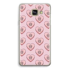 CaseCompany Chicks before dicks: Samsung Galaxy A5 (2016) Transparant Hoesje