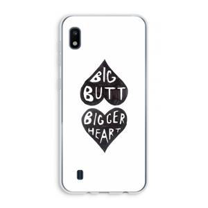 CaseCompany Big butt bigger heart: Samsung Galaxy A10 Transparant Hoesje