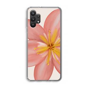 CaseCompany Pink Ellila Flower: Samsung Galaxy A32 5G Transparant Hoesje