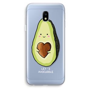 CaseCompany Avocuddle: Samsung Galaxy J3 (2017) Transparant Hoesje
