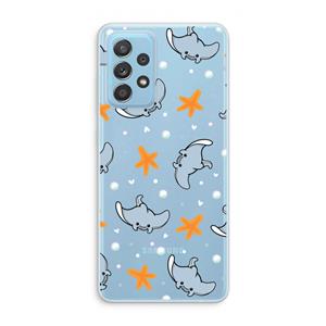 CaseCompany Manta: Samsung Galaxy A73 Transparant Hoesje