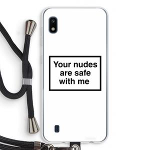 CaseCompany Safe with me: Samsung Galaxy A10 Transparant Hoesje met koord