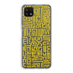 CaseCompany Majorelle Blue Print: Samsung Galaxy A22 5G Transparant Hoesje