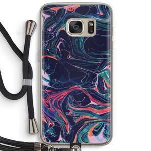 CaseCompany Light Years Beyond: Samsung Galaxy S7 Transparant Hoesje met koord